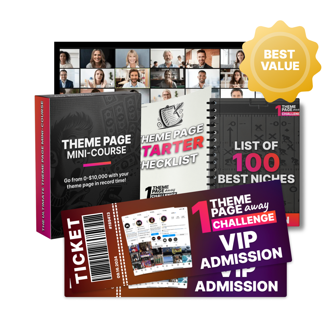 1 Theme Page Away Challenge VIP Admission